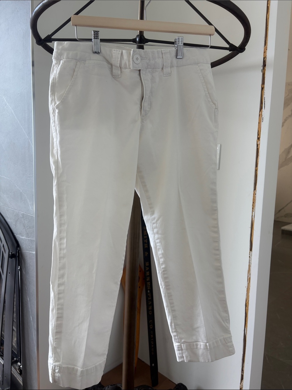 Jag Jeans White Cropped Ankle Pants